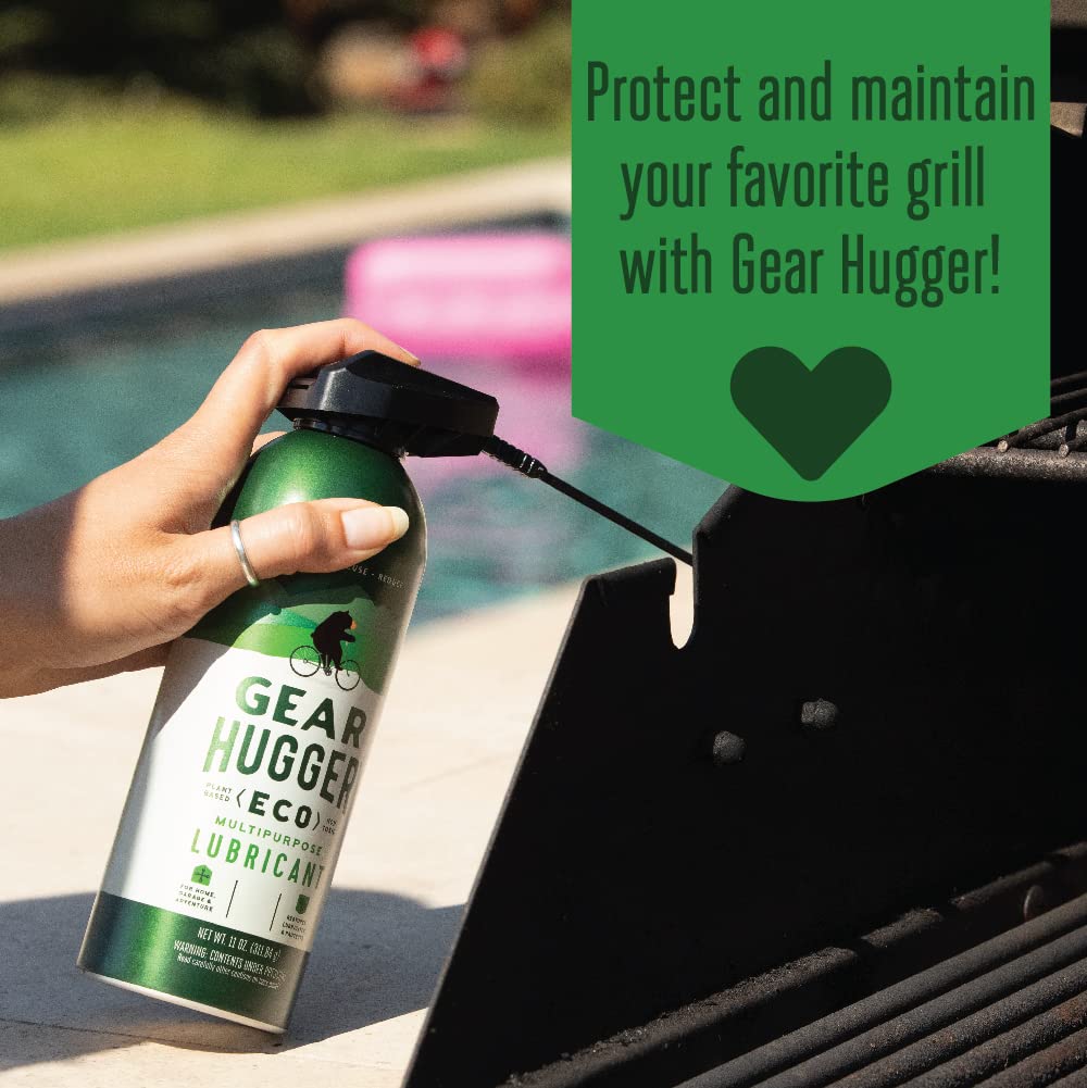 Gear Hugger Multipurpose Lubricant - Eco-Friendly (11 oz, Pack of 1), Rust Remover - Garage Door Lubricant Spray, Door Hinge Lubricant & Lock Lubricant - Plant-Based, No Petroleum, No PTFE Gear Hugger