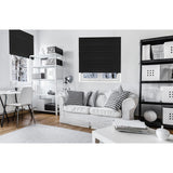 Redi Shade No Tools Original Blackout Pleated Paper Shade Black, 36" W x 72" L, 6 Pack Redi Shade