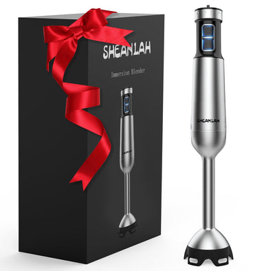1000W Powerful Immersion Blender handheld, 2024 New Update Hand Blender with 25-Speed, Scratch-Resistant Hand Mixer with Heavy-Duty Copper Brushless Motor and Gift Box