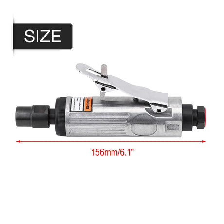 Acouto 1/4" Pneumatic Die Grinder 90PSI Pneumatic Air Die Grinder Grinding Kit Polishing Engraving Tool Acouto