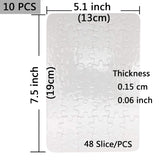 10 Sets Blank Sublimation A5 Jigsaw Puzzle with 48 Pieces DIY Heat Press Transfer Crafts A5 Thermal Transfer Puzzle Wholesale DIY Thermal Transfer Pearl Puzzle Blank Puzzle Thermal Transfer Supplies MS WGO