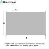 SunnyRoyal Pergola Shade Cover 8' x 16' Replacement Canopy Shade Cover for Pergola with Grommets Sun Shade Cloth Sail for Outdoor Privacy Patio Garden Weighted Rods Included (Beige) SunnyRoyal