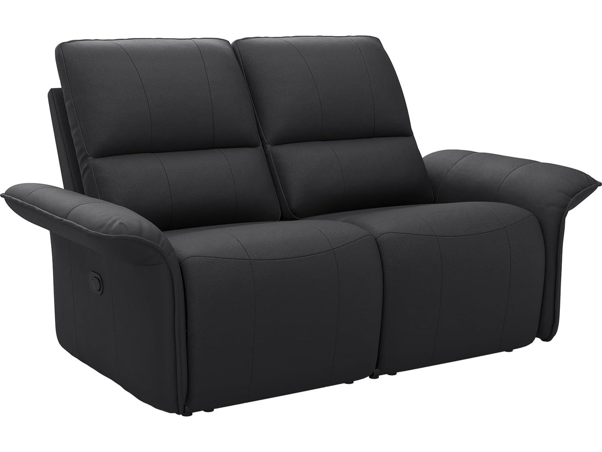 Belffin Leather Loveseat Recliner Sofa for Living Room Oversized Black Manual Reclining Couch for Living Room Double Recliner Home Theater Seating. Black Couch Belffin