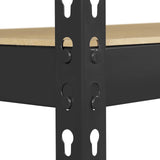 Topeakmart 5-Tier Utility Shelves, Metal Storage Shelves Garage Shelving Unit Adjustable Garage Storage Shelves Storage Racks Heavy Duty Shed Shelving- Black, 35.5 x 17.5 x 72 Inch Topeakmart