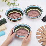 FREEBLOSS 12 Set Basket Weaving Kit 6 Colors Basket Making Kit for Beginners Creative Woven Bowl Raffia Basket Arts and Crafts Projects with Video Tutorial Easter Basket Activities for Easter Eggs FREEBLOSS