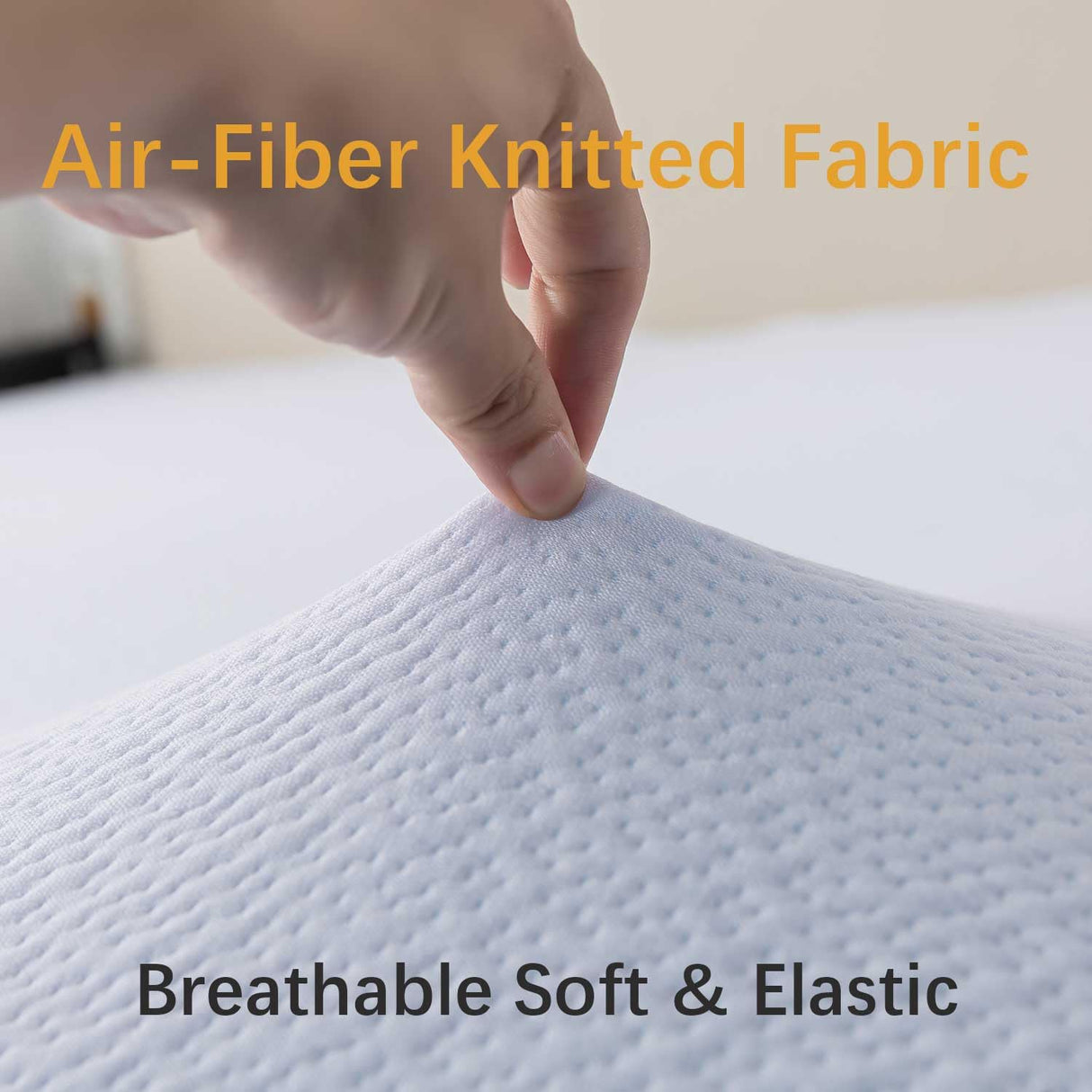 WhatsBedding Mattress Topper Cover (Only Cover),2-3 Inch Zippered Mattress Topper Protector, Ultra-Soft, Breathable, Removable with Straps, CertiPUR-US Certified WhatsBedding