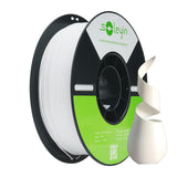 Soleyin Ultra PLA Filament 1.75mm PLA 3D Printer Filament High Speed 30-600mm/s Dimensional Accuracy +/- 0.02mm, 1kg Spool (2.2lbs)-White Skouphy