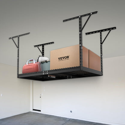 VEVOR Overhead 3x6 Garage Ceiling Storage Racks, Heavy Duty Adjustable Cold Rolled Steel Racks for Garage Storage, Organization, 550 lbs Load Capacity, 22''-40"