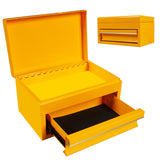 Torin APBT701YB 10" Mini Portable Steel Tool Box with Drawer for Home, Garage or Workbench, Yellow Torin
