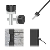 BLIKA 20 Pack 1/8" Black Cable Railing Anchor Terminal, T316 Stainless Steel, Invisible Cable Railing Kits for Metal Posts, Cable Railing End Fittings, Cable Railing Corner Post Anchor BLIKA
