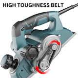 DNTI-7.1AMP Corded Electric Hand Planer adjustable depth 1 mm to 4 mm Powerful Electric Handheld Planers for Woodworking 3-1/4 Inch Planer Wood Chamfer DIY, Smooth Finish Carpentry Tool (58219-4MM) DNTI