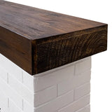 Country Living Jackson 55 Inch Mantel Package | Wood Mantel with White Brick Surround | 28 Inch Smart Electric Fireplace Insert w/Remote | Alexa & Google Compatible | Multi-Color LED Flames | 1500W Country Living