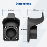 Anina EV Charger Holder SAE J1772 Charging Cable Organizer for Portable Electric Car Charger Cable Hanger Electric Vehicle Charging Cord Holder Wall-Mount Connector Space Saving Anina