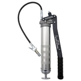 LockNLube Professional Series Lever Grease Gun. Includes Our Patented Grease Coupler (Locks on, Stays on, Won't Leak!) Plus a 20" Hose and in-line Hose Swivel. LockNLube