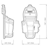 TOUGHBUILT TOU-CT-36-L7 Technician 7 Pocket Pouch, Black, S ToughBuilt