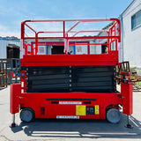 4m -16m Mobile Aerial Work Platform Self Propelled Scissor Lift Table Lift Portable Aerial Work Platform Electric Scissor Lift for Construction WoodArtSupply