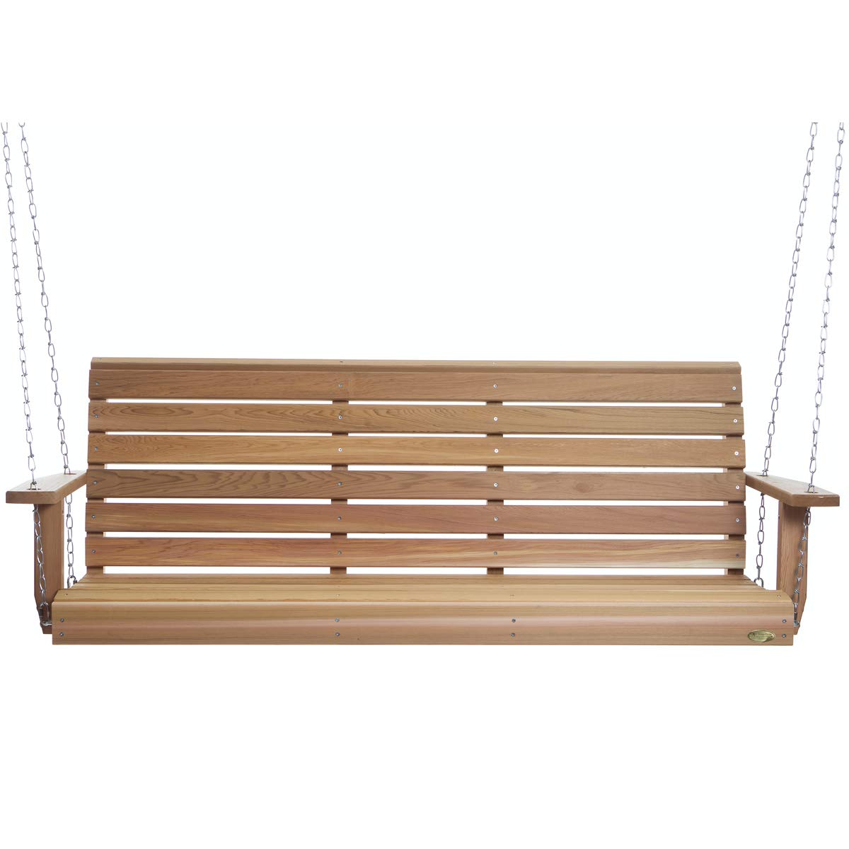 All Things Cedar PS60 Porch Swing | 5Ft Outdoor Furniture & Patio Swing | Handcrafted Western Red Cedar | Comfort Springs, Easy Assembly, Sustainable Outdoor Bench 68.5x23x24