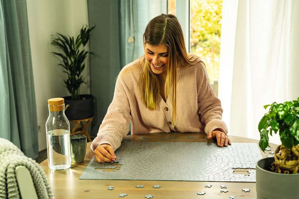 Ravensburger Krypt Silver 654 Piece Jigsaw Puzzle for Adults - 15964 - Every Piece is Unique, Softclick Technology Means Pieces Fit Together Perfectly Ravensburger