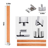QPZ 100Pcs Cotton Candle Wicks 6" Pre-Waxed with Tabs,50Pcs Wooden Candle Wicks Smokeless,Wood Candle Making Wicks 0.59*5.9 Inch with 50Pcs Wick Clips Holders Metal Based for Candle DIY,Candle Making pice