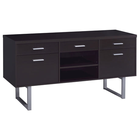 Coaster Home Furnishings Lawtey 5-Drawer Credenza with Adjustable Shelf Cappuccino Coaster Home Furnishings