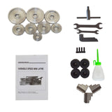 BEILOCKERY Mini Metal Lathe CJ0618 Metric Thread 750W Benchtop Precision Metal Wood Horizontal Lathe 0-2500rpm Variable Speed 7"*14" 110V for Teaching and Production BEILOCKERY