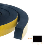 CloudBuyer Foam Weather Stripping-2 Rolls, 1 Inch Wide X 3/4 Inch Thick, Insulation Foam Strips with Adhesive for Door,Automotive,Air Conditioner Seal, Total 13 Feet Long (6.5ft x 2 Rolls) CloudBuyer