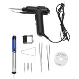 QWORK Soldering Iron Kit, 80W 110V Automatic Soldering Gun, Fast Heating Corded Electric Welding Gun with Welding Wire, Ceramic Heater QWORK
