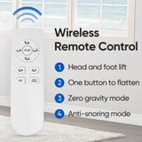 OTDMEL Split King Adjustable Bed Frame with Adjustable Legs, Electric Bed Base Frame with Wireless Remote, 3 Retainer Bars, Zero Gravity & Anti-Snore, Split King OTDMEL