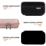 BOVKE Hard Carrying Case for 3D Pen Set, 3D Pen Case Compatible with 3Doodler Start+ Essentials 3D Printing Pen Toy Home Art Activity Set, Mesh Pocket fit 3D Printing Filament, Rose Gold (Box Only) BOVKE