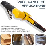 3/8''x 13'' Mini Air Belt Sander with 2 Sanding Belts (10mmx330mm) Pneumatic Tool Grinder Belt Sanders for Metal Working, Weld Removal, Blending, Contour Sanding, Finishing SI FANG