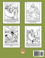 Bible Coloring Book Kids: Verses and Biblical Stories for Children from the Old & New Testament, Christian Activities for Sunday School WoodArtSupply