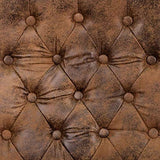 Flash Furniture Derrick Traditional Microfiber Tufted Swivel Office Chair with Wood Base, Ergonomic Farmhouse High-Back Desk Chair, Bomber Brown Flash Furniture