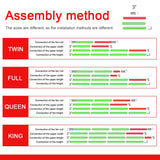 JNTKE Canopy Bed Frame, 4 Corners Stainless Steel Bed Mosquito Net Frame Bracket, King Metal Four Corner Bed Mosquito Netting Bracket for Bedroom Decoration, 78"x 78"x 78" JNTKE