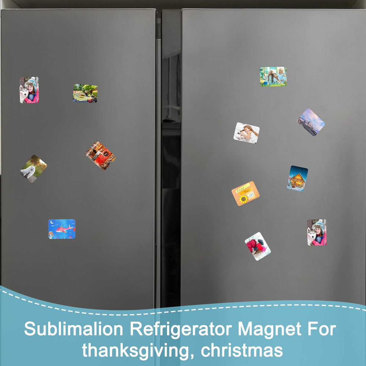 Xuhal 60 Pcs Sublimation Magnets Blanks Car Sublimation Blank Magnets Bulks DIY Decorative Magnets for Home Kitchen Refrigerator Microwave Oven Wall Door Decoration or Office Calendar (2.6 x 3.5 Inch) Xuhal