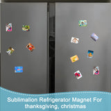 Xuhal 60 Pcs Sublimation Magnets Blanks Car Sublimation Blank Magnets Bulks DIY Decorative Magnets for Home Kitchen Refrigerator Microwave Oven Wall Door Decoration or Office Calendar (2.6 x 3.5 Inch) Xuhal