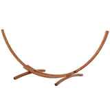 Outsunny 10' Wood Outdoor Hammock, Hammock with Stand Rainbow Bed, Heavy Duty Roman Arc Hammock for Single Person for Patio Backyard Balcony Porch, White Outsunny