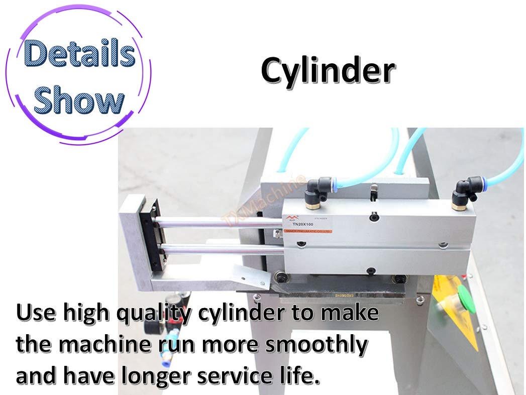 TXMACHINE® Ultrasonic Plastic Tube Sealing Machine tube tail welding sealer cutter with printing function (110V/60HZ, 5-80MM/0.19-3.149inch sealing diameter) TXMACHINE