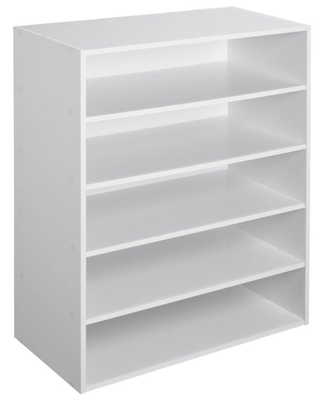 ClosetMaid 1565 Stackable 5-Shelf Organizer, White ClosetMaid