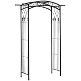 Outsunny 7Ft Garden Arch Arbor, Metal Arch Trellis for Climbing Vines, Garden Archway for Wedding, Bridal Party, Ceremony Outsunny
