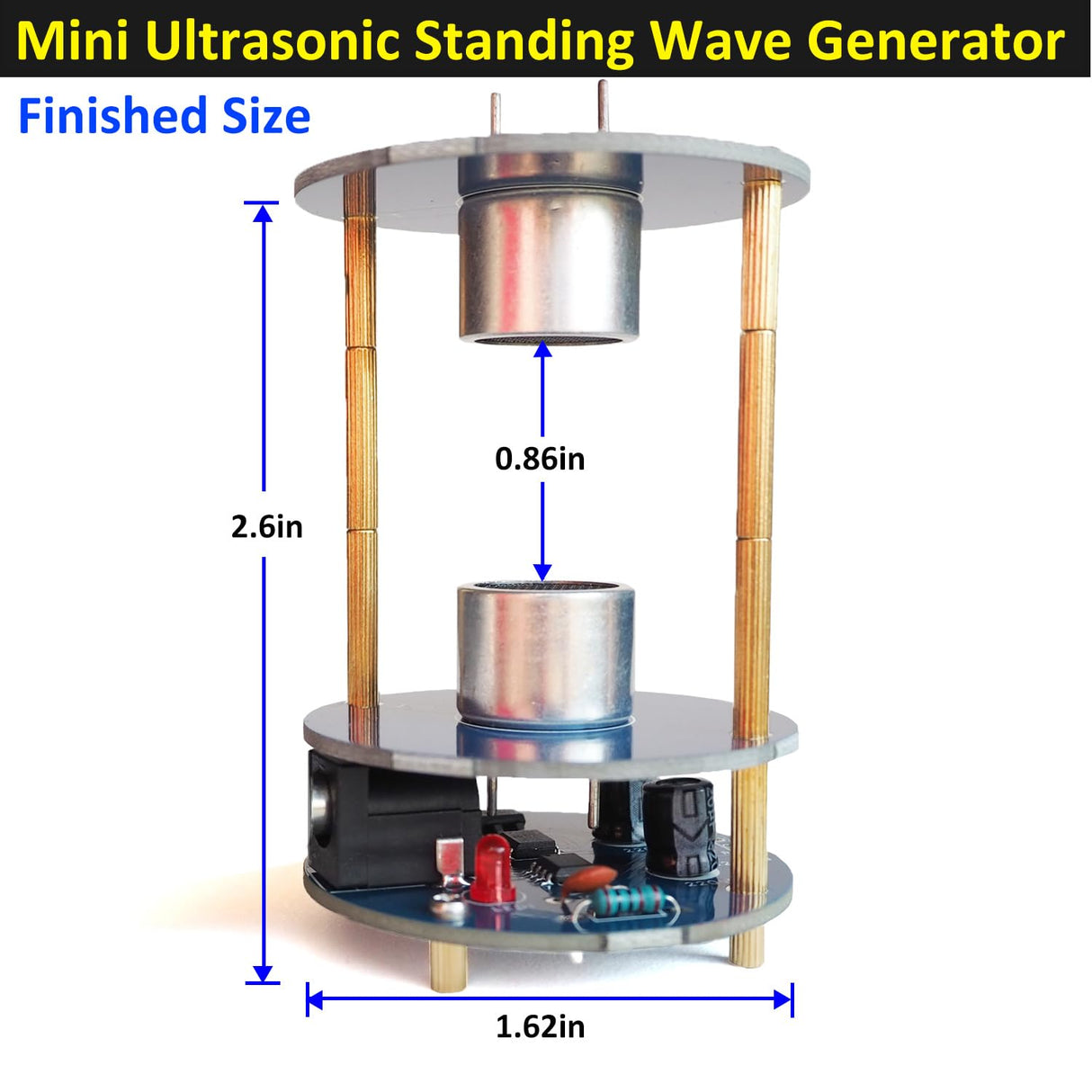 DIY Ultrasonic Suspension Solder Project Kit for Electronic Soldering Practice and Learning, Mini Cool Acoustic Levitator, DIP Version, Great STEM Project and Gift by VIGURTIME VIGURTIME