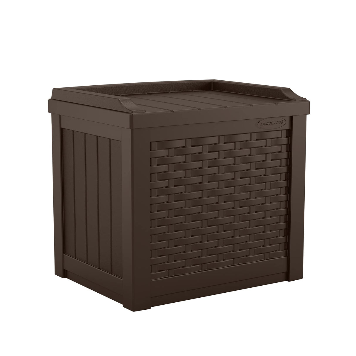 Suncast 22 Gallon Small Resin Storage Seat, Java, SSW600J Suncast