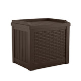 Suncast 22 Gallon Small Resin Storage Seat, Java, SSW600J Suncast
