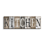 Pinetree Art Rustic Farmhouse Kitchen Wall Decor Canvas Prints Kitchen Signs Wall Decor (With Solid Wood Inner Frame) Pinetree Art