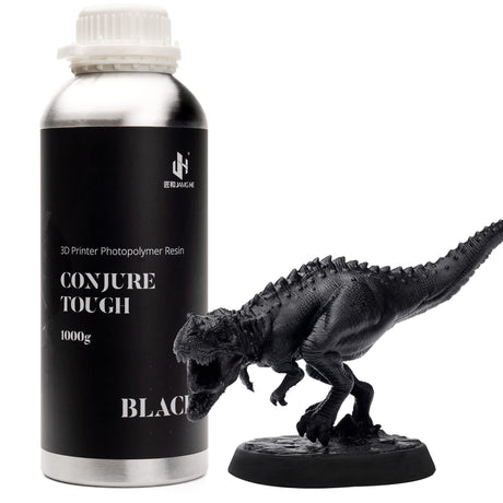 Chitu Systems Conjure Tough Resin 3D Printer Resin Non-Brittle and Durable,Highly Toughness Low Shrinkage 405nm UV-Curing Resin Standard Photopolymer Resin for DLP/LCD/mSLA 3D Printer (Black, 1000g) chitu systems