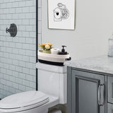 Oradrem Cotton Rope Toilet Basket Bathroom Decor Baskets, Toilet Paper Holder Basket, Farmhouse Home Decor Organizing Small Baskets 13"x5.9"x4" Black Oradrem