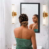 BOHMIROO 16x24 Inch Medicine Cabinet Mirror for Bathroom Recessed Medicine Cabinet with Mirror or Surface Wall-Mounted Aluminum Alloy Framed Bathroom Cabinet Mirror Black Metal BOHMIROO