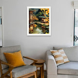 Oriental Paint by Numbers Kit for Adults - DIY Peaceful Japanese Garden Painting on Canvas 16x20 Inches, Acrylic Paint Set, Suitable for Beginners, Zen Art for Home Decoration or Gifts TAOPAOLAB