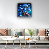 hill froeistung Mushroom Diamond Art Painting Kits for Adults, Fantasy Castle Diamond Art Kits Diamond Art for Adults Beginners, DIY Full Drill Round Gem Art Craft Home Wall Decor Gift 12x12 inch hill froeistung