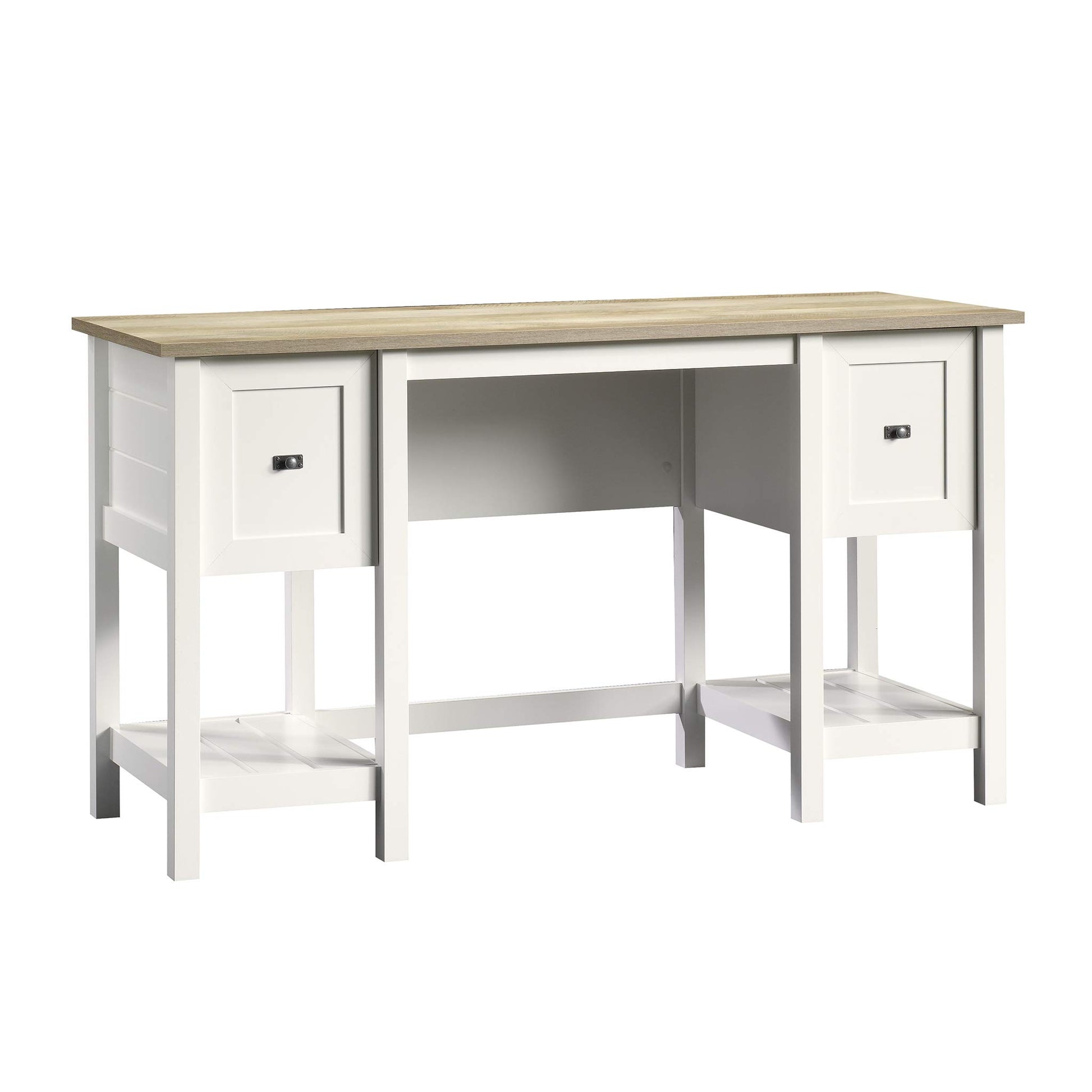 Sauder Cottage Road Desk, Soft White finish - WoodArtSupply