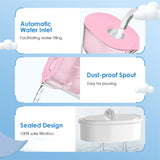 Waterdrop Water Filter Pitcher with 1 Filter, 5X Times Lifetime, Lasts 200 Gallons, for Fridge, Countertop and Gift, Reduces PFOA/PFOS, Chlorine, 7-Cup Capacity, Elfin, Pink Waterdrop